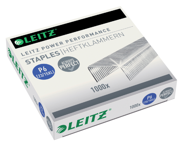 Agrafes Leitz 23/15XL zingué 1000 pcs