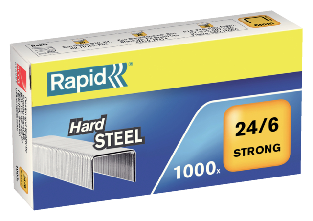 Nieten Rapid 24/6 staal strong 1000 stuks