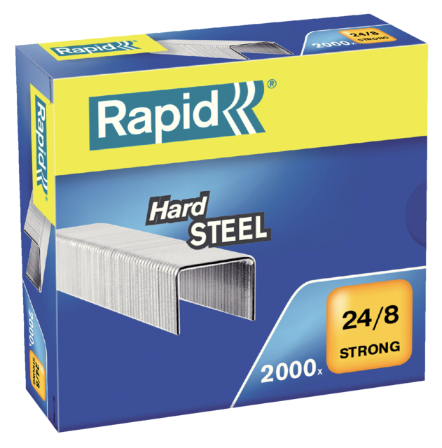 Agrafes Rapid 24/8 acier strong 2000 pcs