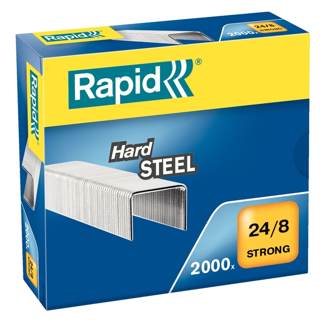 Agrafes Rapid 24/8 acier strong 2000 pièces