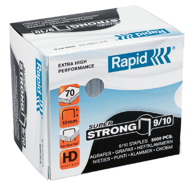 Agrafes Rapid 9/10 galvanisé super strong 5000 pièces