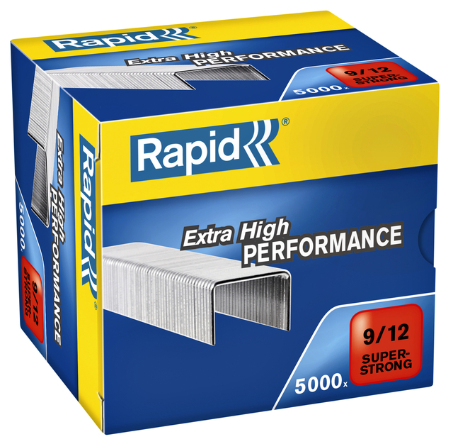 Agrafes Rapid 9/12 galvanisé super strong 5000 pièces