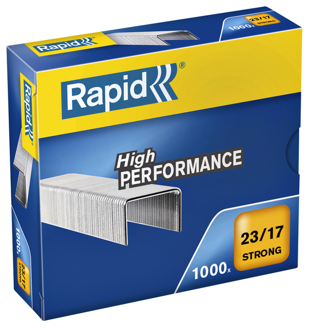 Agrafes Rapid 23/17 galvanisé strong 1000 pièces