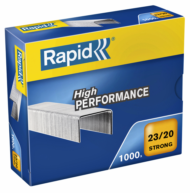Agrafes Rapid 23/20 galvanisé strong 1000 pièces
