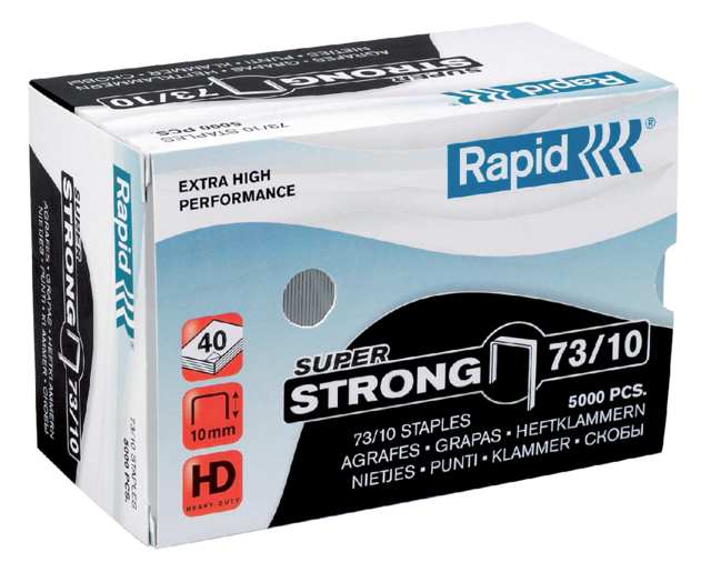 Agrafes Rapid 73/10 galvanisé super strong 5000 pcs