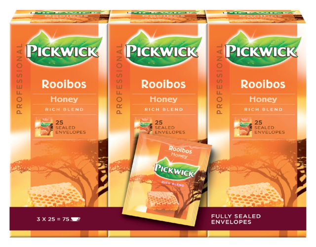 Thee Pickwick rooibos honey 25x1.5gr