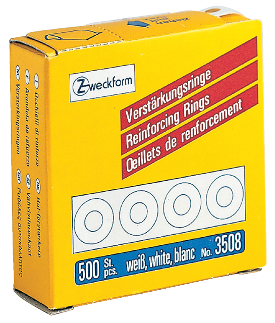 Versterkingsringen Avery 3508 13mm wit 500 stuks