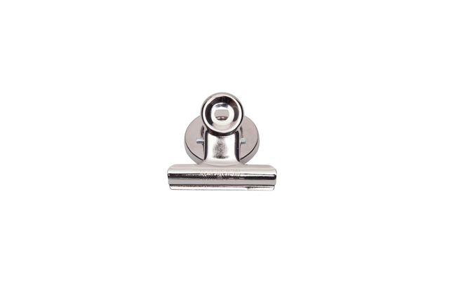 Pince à papier MAUL avec aimant 40mm argent 2 pièces