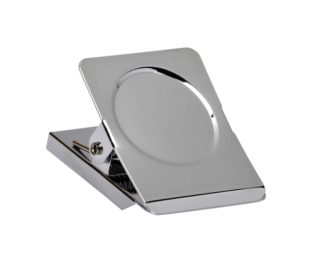 Papierklem MAUL magnetisch vierkant 40mm zilver