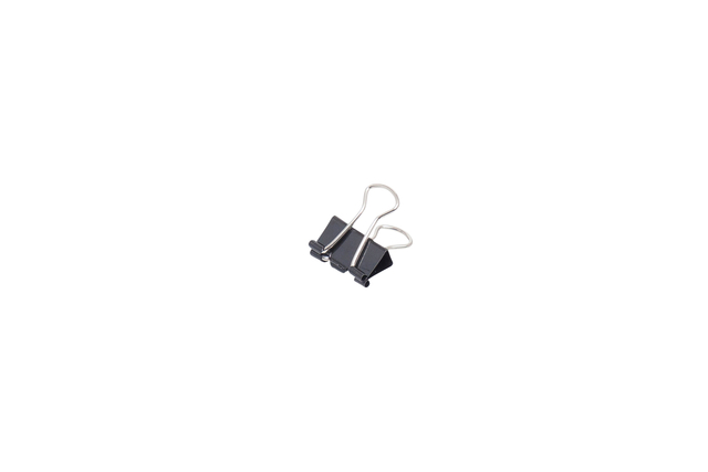 Pince à papier MAUL 213 Foldback 13mm noir 12 pièces