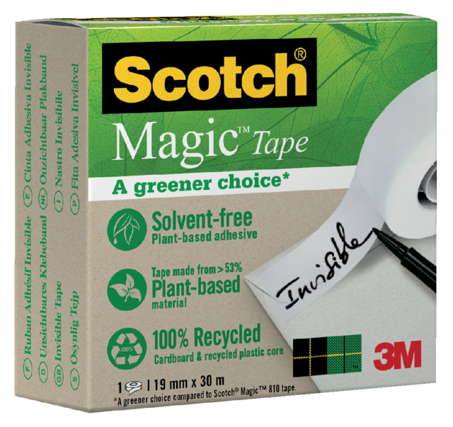 Plakband Scotch Magic 900 19mmx30m onzichtbaar mat