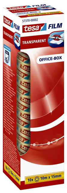 Ruban adhésif tesafilm® 10mx15mm transparent 10 rouleaux