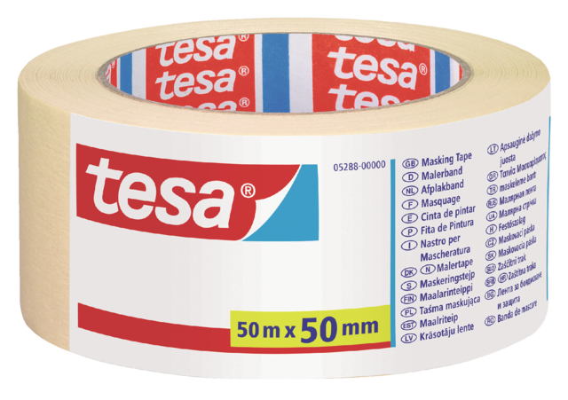 Afplaktape tesa®  Economy 50mmx50m geel