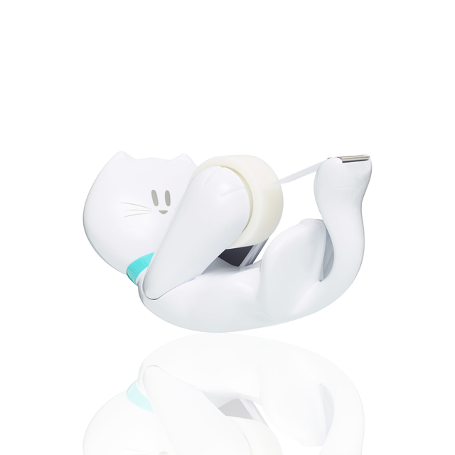 Dévidoir Scotch C39 Chat + 1 rouleau Magic 19mmx7,5m