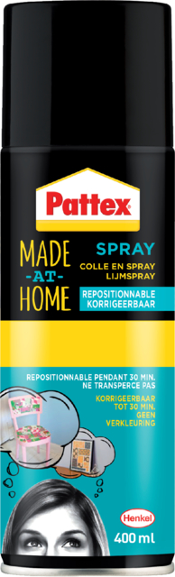 Spuitlijm Pattex hobby spuitbus non-permanent 400ml