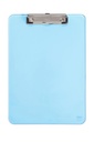 Porte-bloc MAUL A4 portrait plastique transparent néon bleu