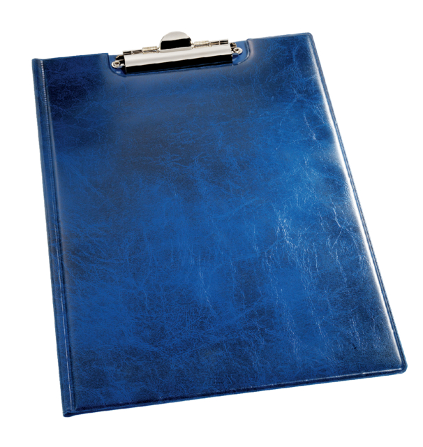 Porte-bloc à pince avec rabat Durable 2355 A4 + pochette bleu