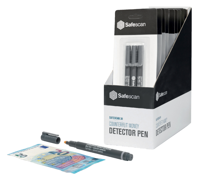 Stylo-détecteur de faux billets Safescan 30 lot 3 pièces