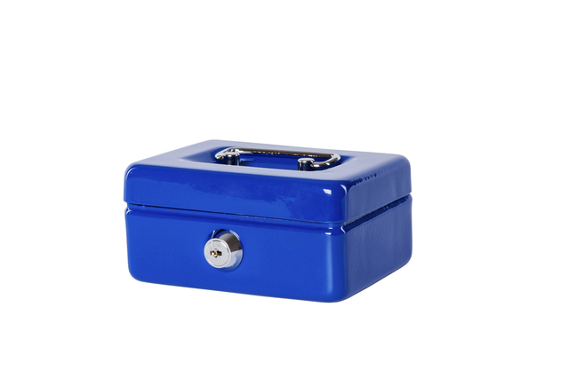 Coffret caisse MAUL avec fente tirelire 125x95x60mm bleu