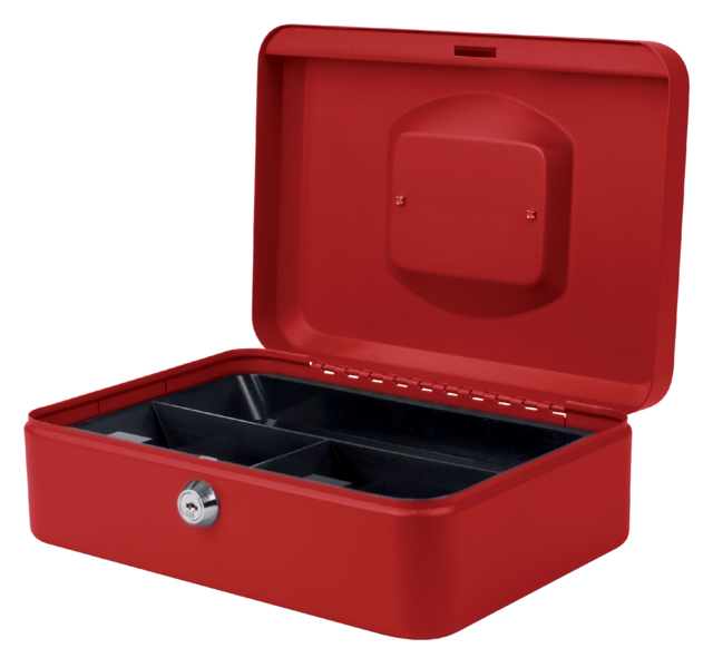 Coffret caisse Pavo 250x180x90mm rouge