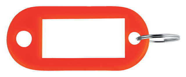 Porte-clés Pavo en plastique rouge 100 pièces