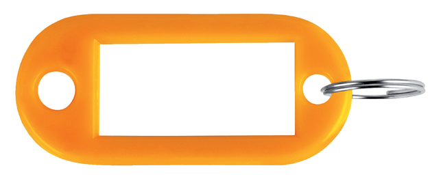 Porte-clés Pavo en plastique orange 100 pièces