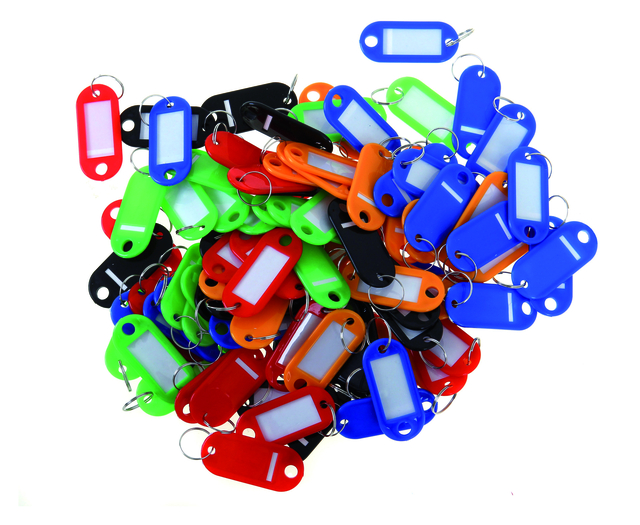 Porte-clés Pavo en plastique assorti 100 pièces