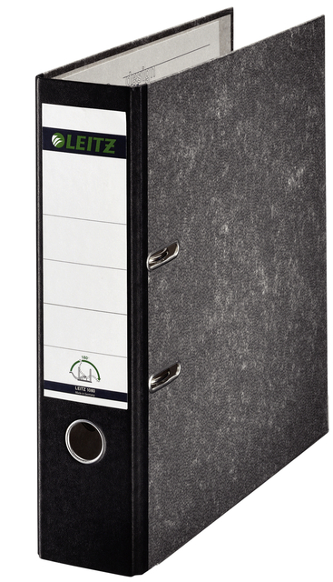 Classeur à levier Leitz 1082 180° Folio 80mm carton noir
