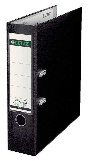 Classeur à levier Leitz 180° A4 80mm PP noir