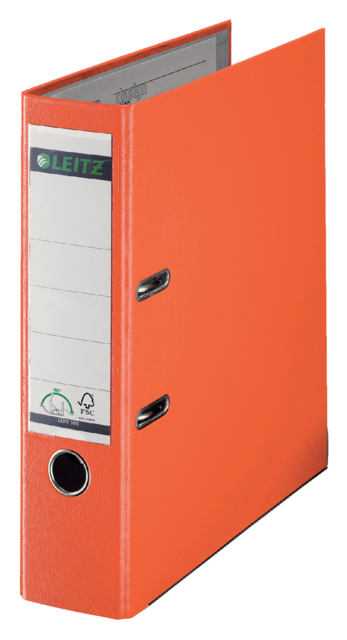 Classeur à levier Leitz 1010 180° A4 80mm PP orange