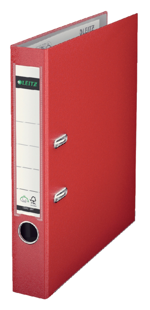 Classeur à levier Leitz 1015 180° A4 52mm PP rouge