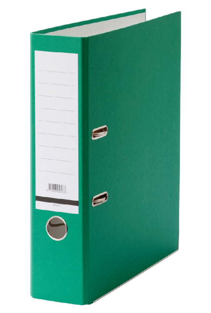 Classeur à levier Qbasic A4 80mm carton vert