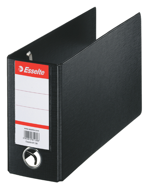 Classeur bancaire Esselte 16x28cm 80mm PP noir