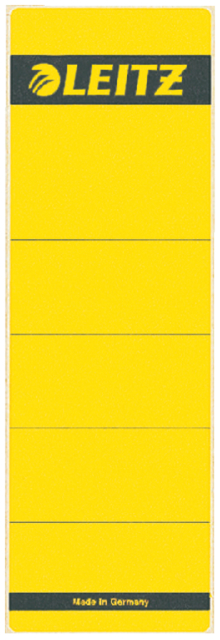 Etiquette dorsale Leitz Large/courte 62x192mm adhésive jaune 10 pièces