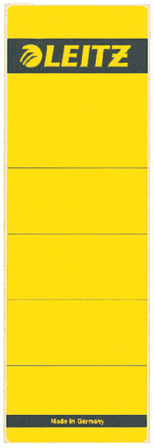 Etiquette dorsale Leitz Large/courte 62x192mm adhésive jaune 10 pièces