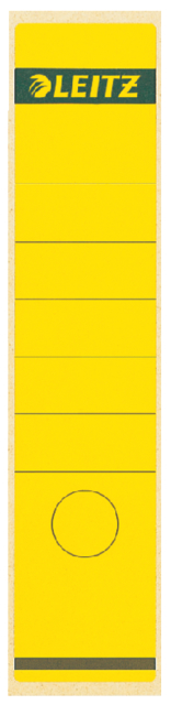 Etiquette dorsale Leitz Large/longue 62x285mm adhésive jaune 10 pièces