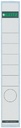 Rugetiket Leitz smal/lang 39x285mm zelfklevend wit 10 stuks
