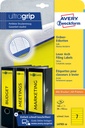 Etiquette dorsale Avery Small 38x192mm adhésive jaune