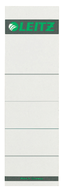 Etiquette dorsale Leitz Large 57x191mm carton gris 10 pièces