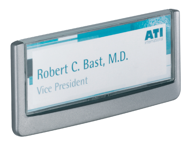 Plaque de porte Durable Click Sign 149x52,5mm graphite