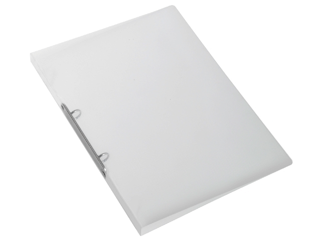 Classeur à 2 anneaux Exacompta Crystal A4 15mm PP blanc