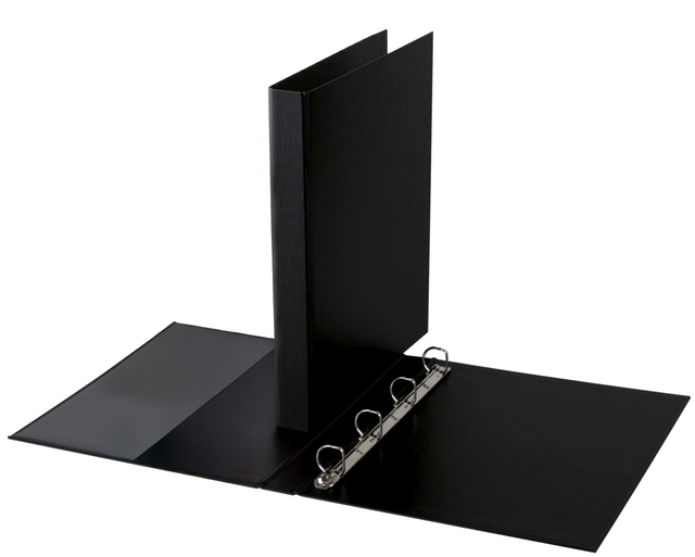 Classeur 4 anneaux Quantore A4 méc-D 20mm PP noir