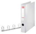 Classeur Esselte VIVIDA A4 maxi 4 anneaux méc-D 40mm PP blanc