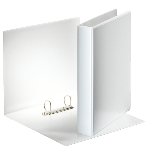 Classeur panorama Esselte Essentials A4 2 anneaux mec-D 30mm blanc