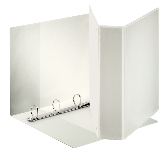 Classeur panorama Esselte A4 4 anneaux méc-D 40mm PP blanc