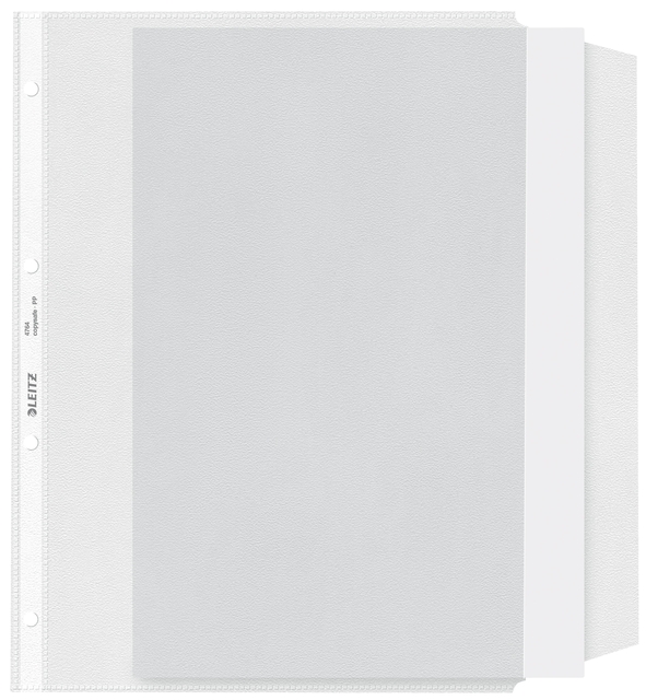 Pochette Leitz Premium Copy safe à rabat A4 PP 0,13mm transparent 50 pièces