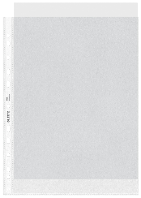 Showtas Leitz Premium standaard 11-gaats copy safe 0.085mm PP A4 transparant 100 stuks