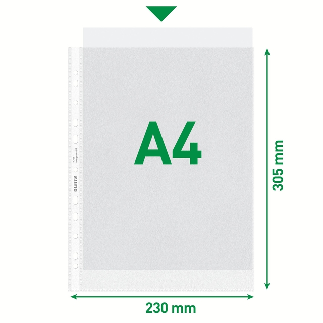 Pochette Leitz Premium A4 PP 0,10mm transparent 100 pièces