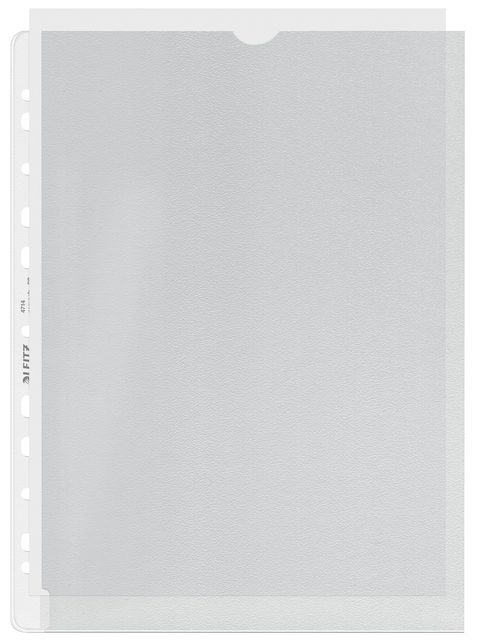 Showtas Leitz Premium links open 0.13mm PP A4 transparant 100 stuks