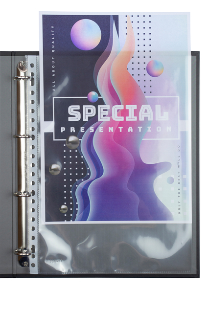 Pochette Kangaro A4 23 perforations PP 0,12mm lisse 10 pièces